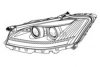 MERCE 2218201559 Headlight